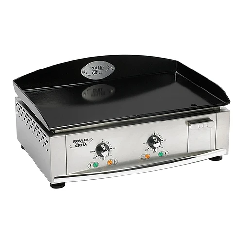 Električni gladki fry-top z emajlirano ploščo | Roller Grill | 2 coni, 3500 W | delovna površina 59 x 38 cm