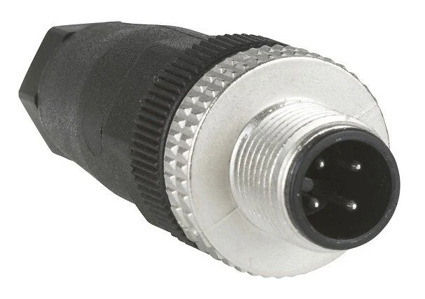 Telemecanique XZCC12MDM40B M12 4-Pin Male Cable Connector Straight Pg7