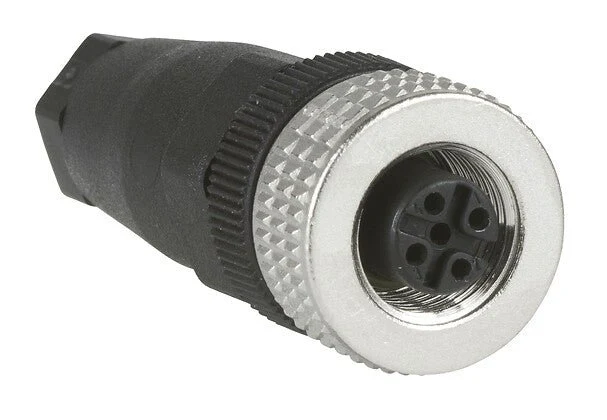 Telemecanique XZCC12FDM40B M12 4-Pin Female Cable Connector Straight Pg7