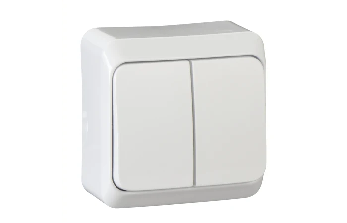 Schneider W0402030121 Cedar WNT-2H Cedar 2 pole switch 10A IP44 IP44 White