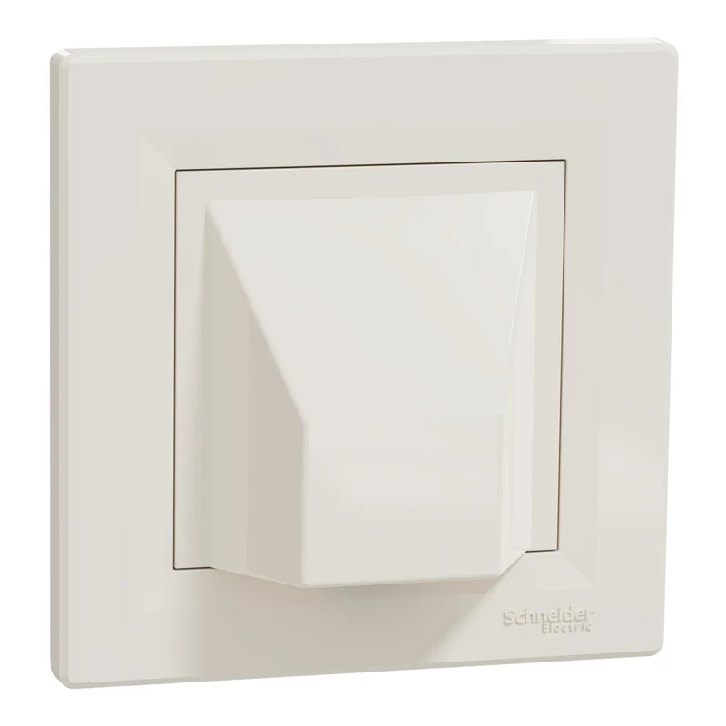 Schneider EPH5500123 Asfora Single Socket Outlet 16A 250V Cream