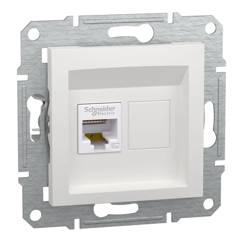Schneider EPH4370121 Asfora RJ45 Cat.5e UTP Data Outlet White