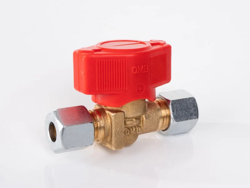 1-fach Schnellschluss-Absperrventil für 8mm Gasrohr