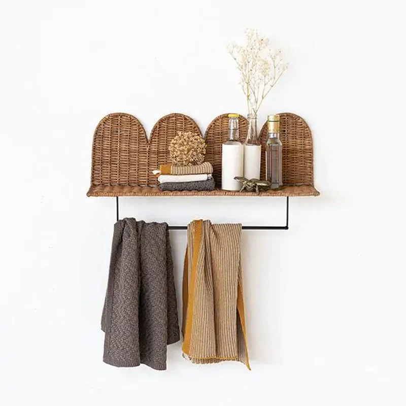 Wandregal mit geflochtenem Design Karnz