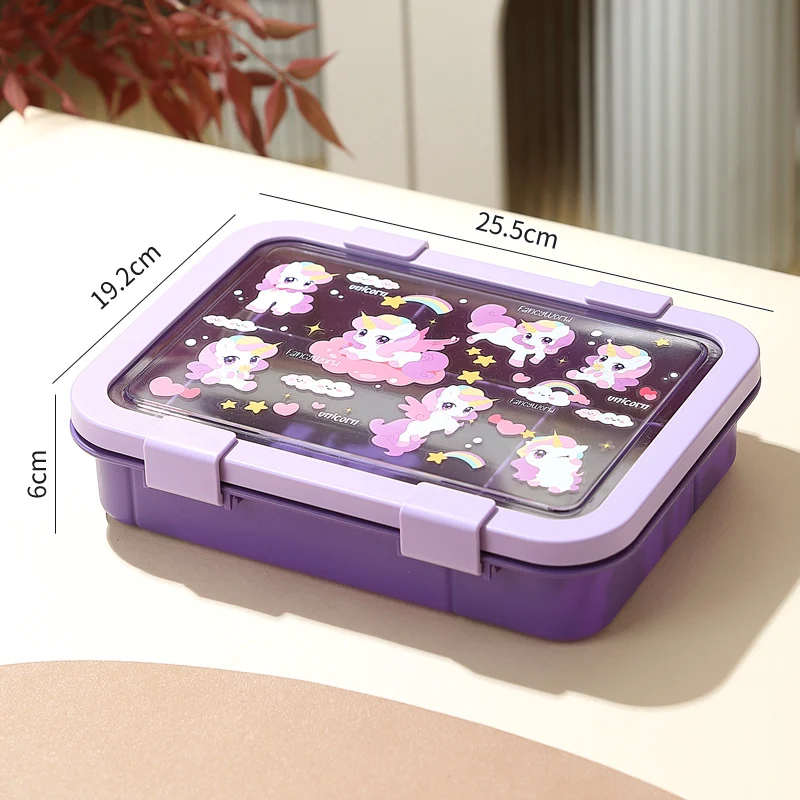 Einhorn-Themen Mehrfach-Warenkorb Lunchbox