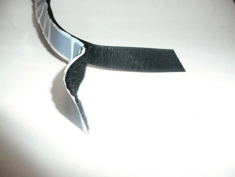 Klettband selbstklebend, 20mm, schwarz, 5m Länge