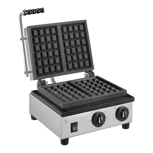 Pekač za bruseljske vaflje 4x6 | MilanToast | Lito železo | 1,500 W