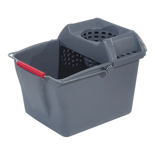 Vedro za mop z ožemalnikom | Trust | Siv HDPE | 14 L