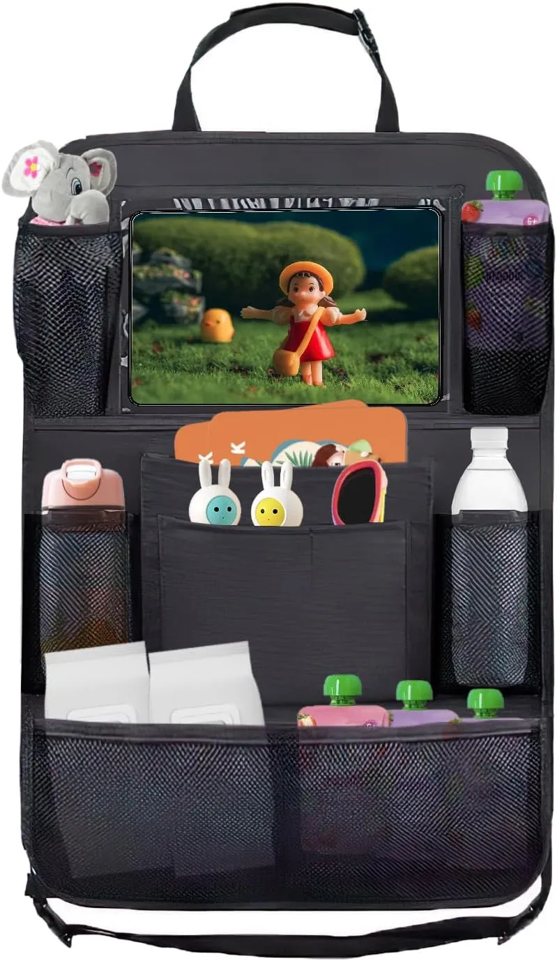 Sitz Organizer, Rücksitz, 10 Fächern, Autositz Organizer für Tablets
