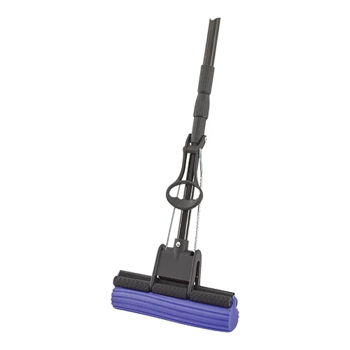 PVA gobasti mop | Trust | zamenljiva glava in sprednji vlečni vzvod | 130 x 27 x 6.5 cm