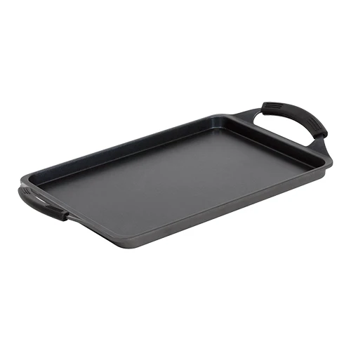 Neoprijemljiva aluminijasta žar plošča | Pujadas Black Pro | primerna za indukcijo | 43 x 25 x V5 cm