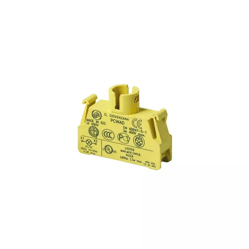 Giovenzana PCWAD Contact Block Lampholder BA9s Spring-Cage