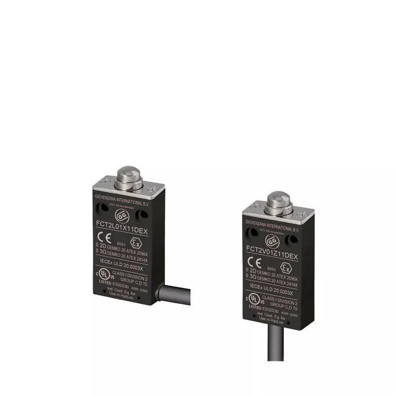 Giovenzana FCT2L01Z11D Wired Limit Switch 30mm roller lever NC+NO 2m Cable