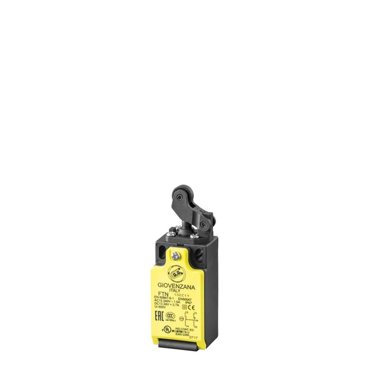 Giovenzana FT132W02 Limit Switch 2NC Slow-Break PA Roller Lever 12mm