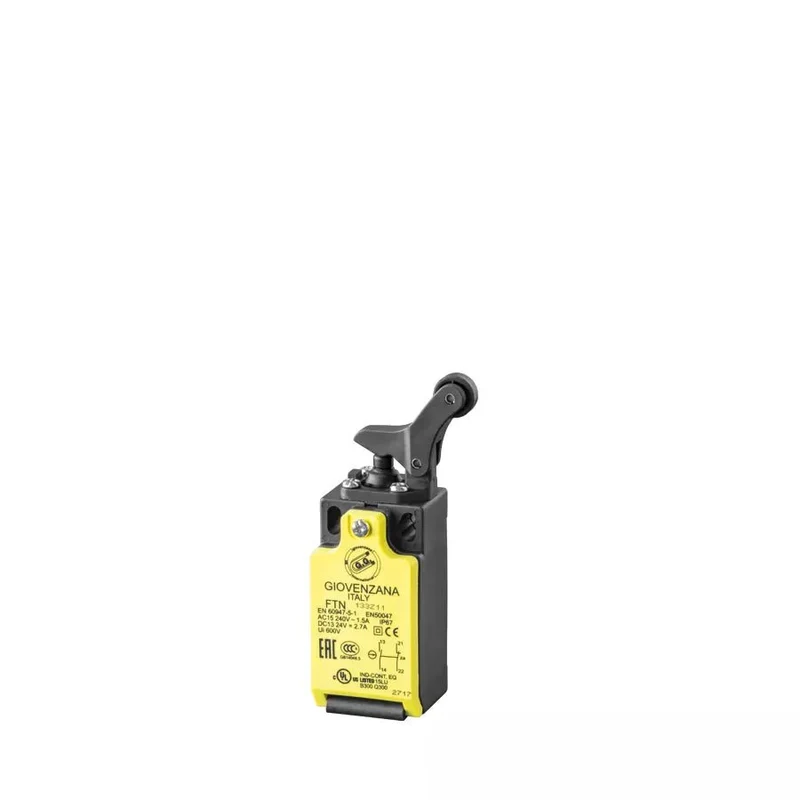 Giovenzana FTN133X11 Limit Switch 30mm short roller lever NC+NO slow-action M16