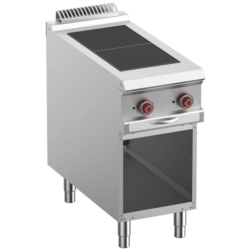 Profi Elektro-Standherd mit 2 Kochplatten , 40 cm Breite, E9/2SPA4-N