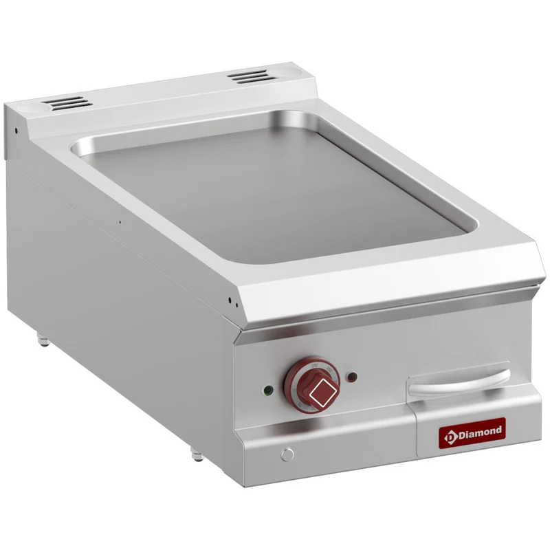 Elektro-Grillplatte Gusseisen , 400mm Tischgerät , Kochserie 700, E7/PL4T-N