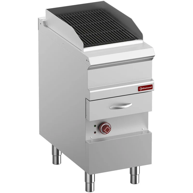 Elektro-Watergrill , 400 mm , mit Gusseisen-Wenderost, E7/GVQA4-N