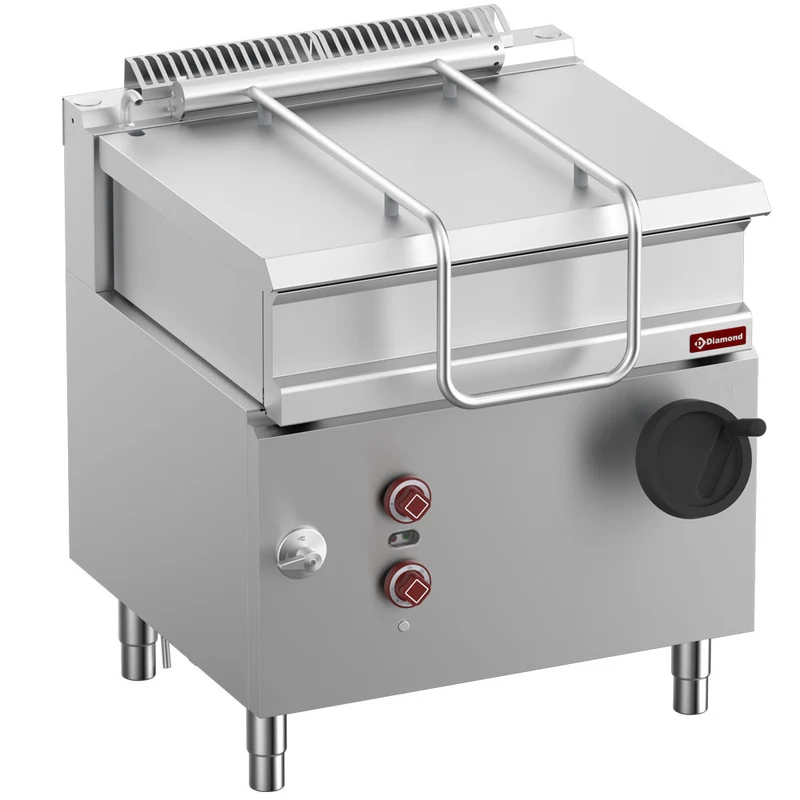 Elektrische Kippbratpfanne 60 Liter , Edelstahl , Manuelle Kippung, E7/BRI8-N