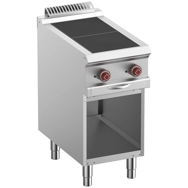 Elektro-Standherd 700 , 2 Kochplatten , 40 cm , Offener Unterbau, E7/2SPA4-N