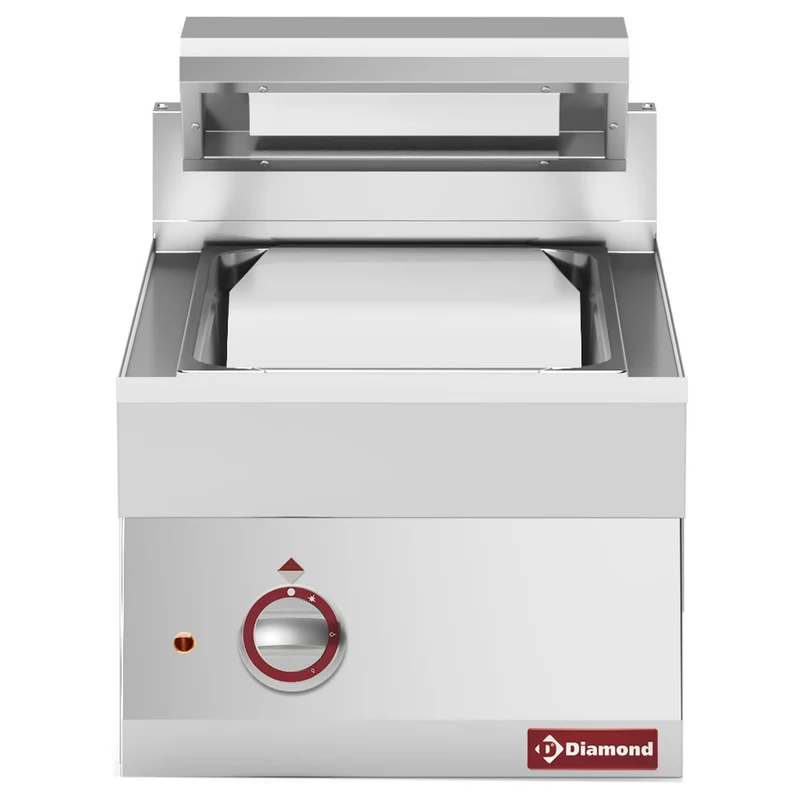 Beheizte Pommeswanne GN 1/1 , Edelstahl Wärmebecken für Gastronomie, E65/SF4T-N