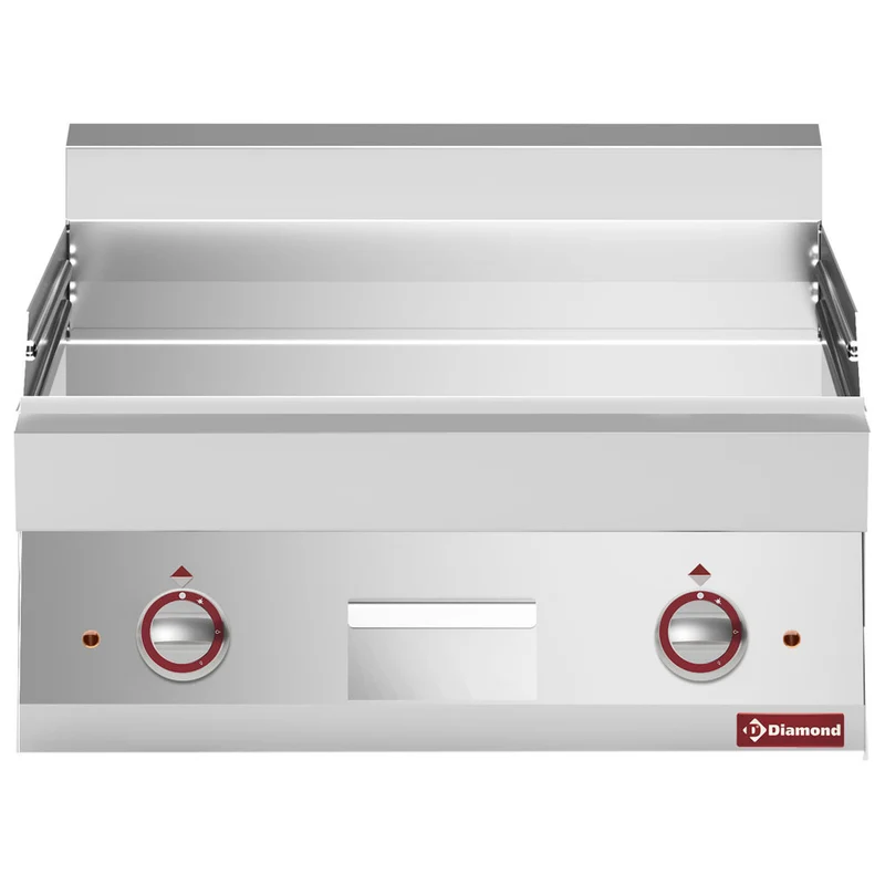 Profi Elektro Griddleplatte 700 mm – Glatte Bratfläche, hartverchromt, E65/PLCD7T-N