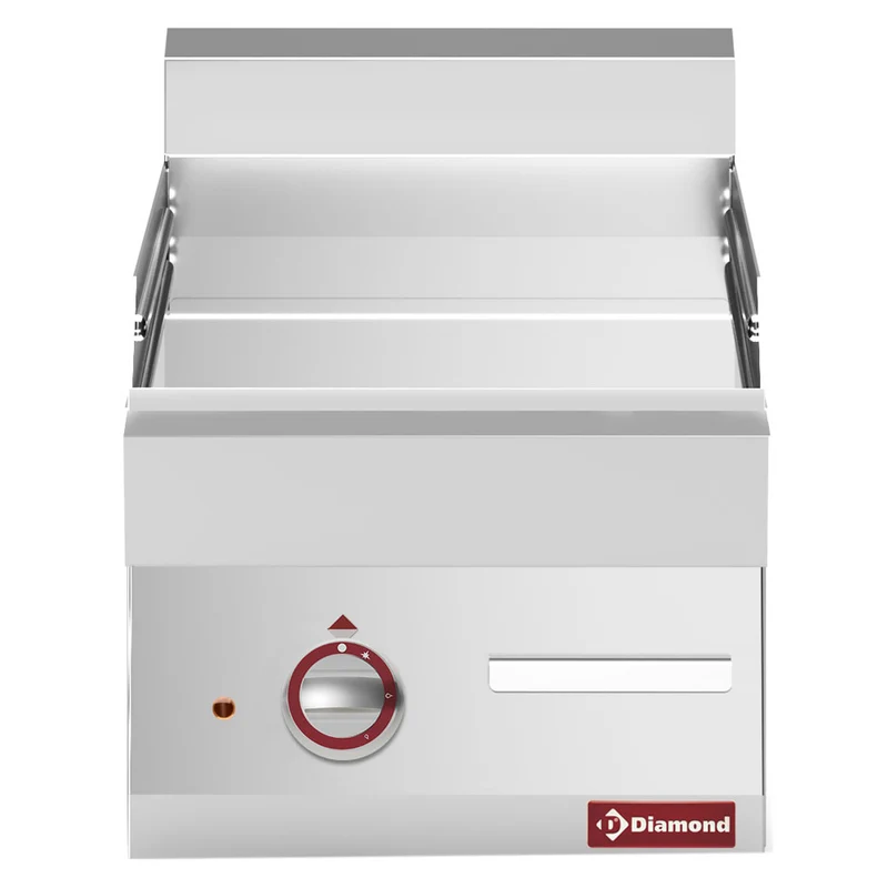 Elektro Griddleplatte glatt, hartverchromt , 4,5 kW , 400 x 650 mm, E65/PLCD4T-230V/3-N