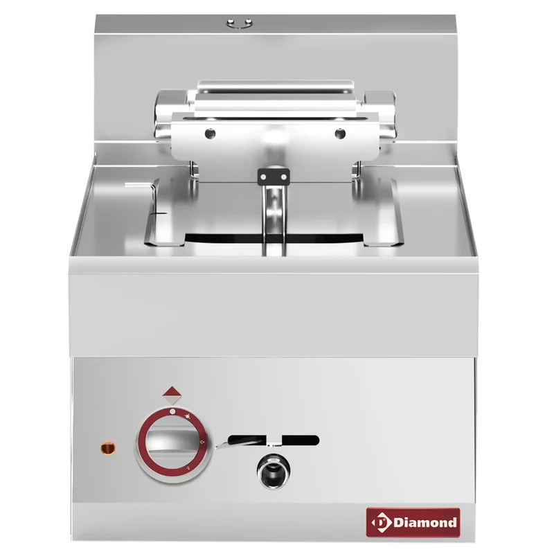 Profi Elektro-Fritteuse 10 Liter , Tischgerät mit 1 Becken, E65/F10-4T-230V/3-N