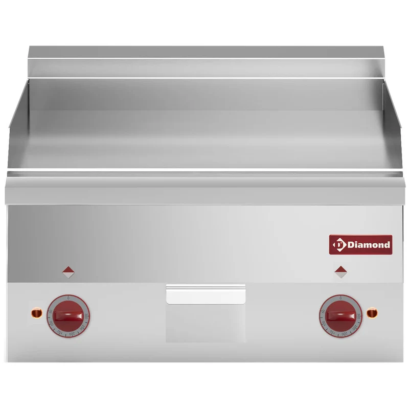 Elektro Griddleplatte , glatte Gusseisen-Bratfläche , 60 cm, E60/PL6T-N