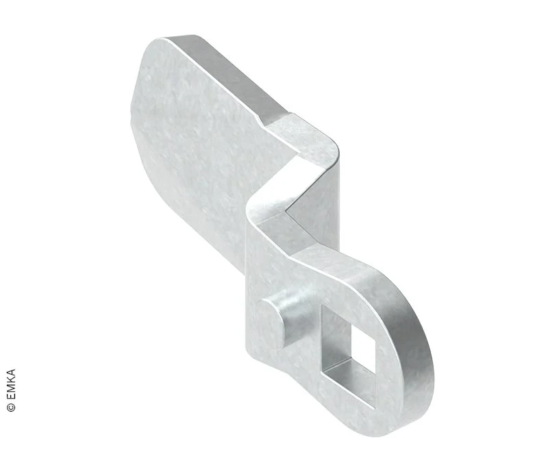 Zunge für Türsicherungsverschluss, Höhe. 28mm, Länge: 45mm