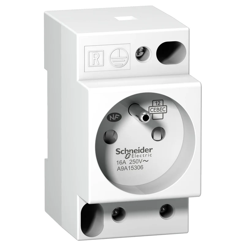 Schneider A9A15306 Acti9 iPC Socket Outlet 2P+E 16A 250V AC