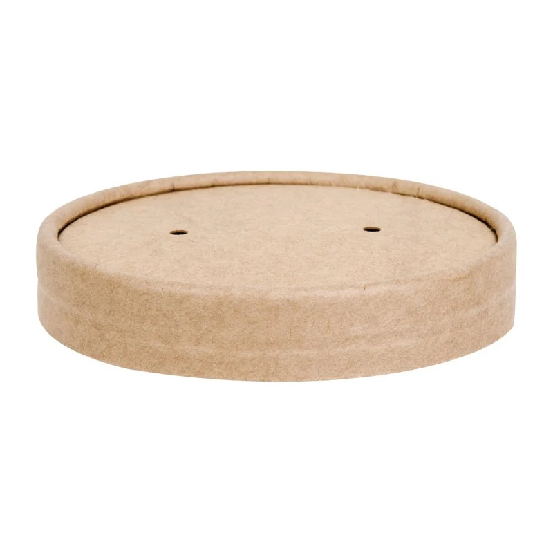 Set 500 kosov reciklabilnih pokrovov za skodelice za juho 98mm | Fiesta | Kompostabilno s PLA oblogo