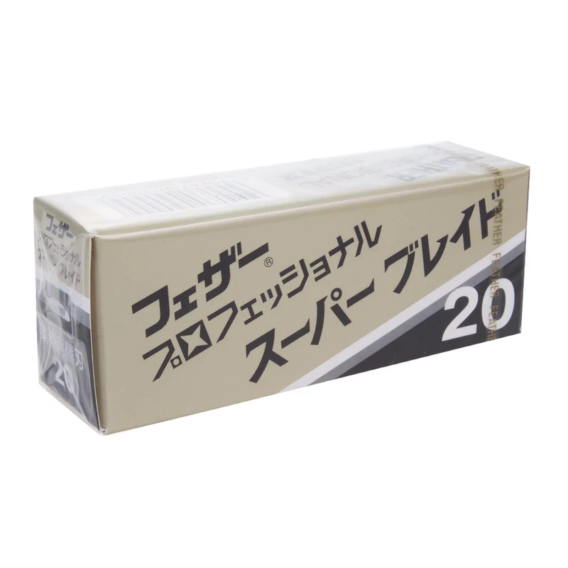 FEATHER Super Blade PS-20 Rasierklingen für Rasierapparate - 20 Stück pro Packung