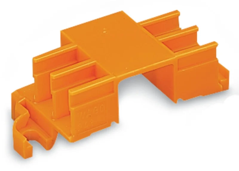 WAGO 243-113 Mounting Carrier 6 Connectors 243 Series DIN-35 Orange - Pack of 10