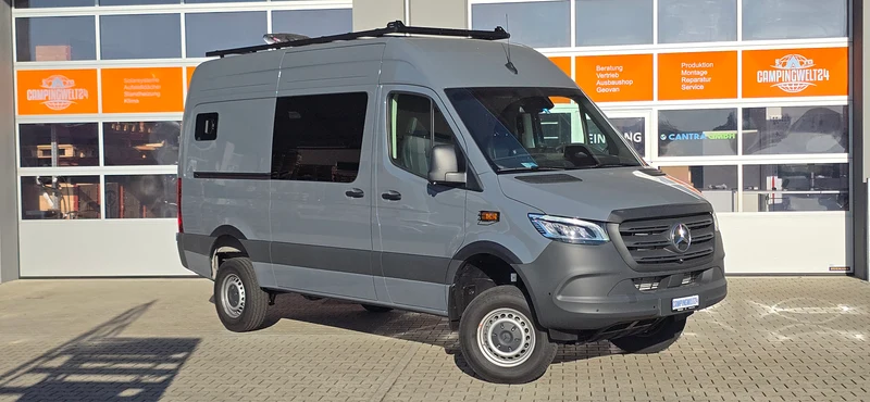 Ladekantenschutz, Edelstahl schwarz, Mercedes Sprinter, ab 2018