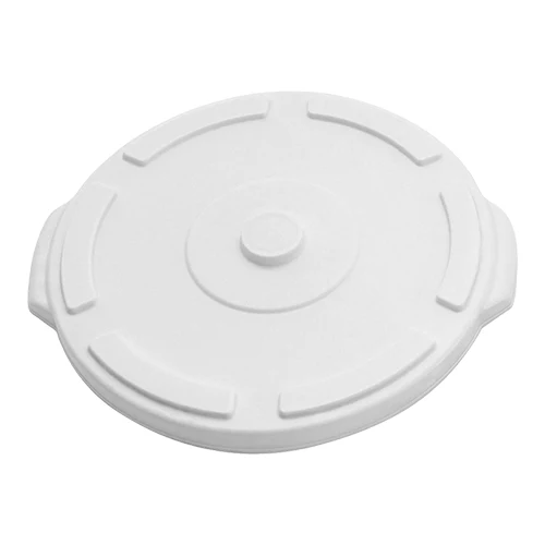 Pokrov za okroglo posodo za živila | Trust | bel PP | primerno za pomivalni stroj | Ø40,6 x V5,2 cm