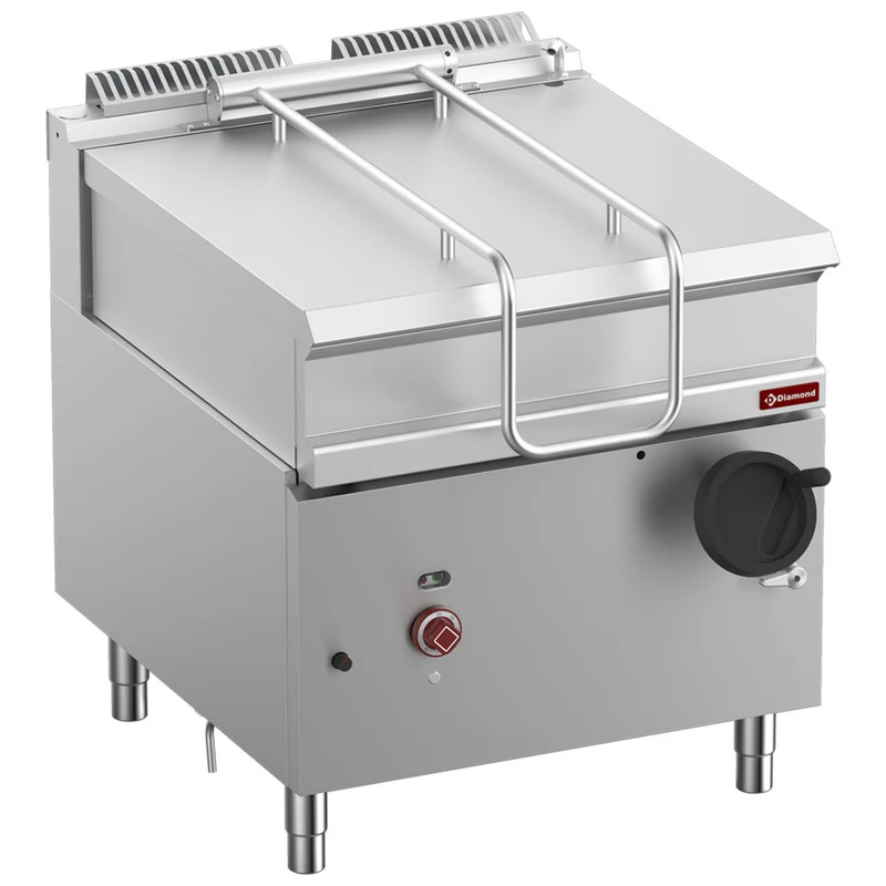 Gas-Kippbratpfanne 80 Liter , Manuelle Kippung , Edelstahl Standgerät, G9/BRI8-N