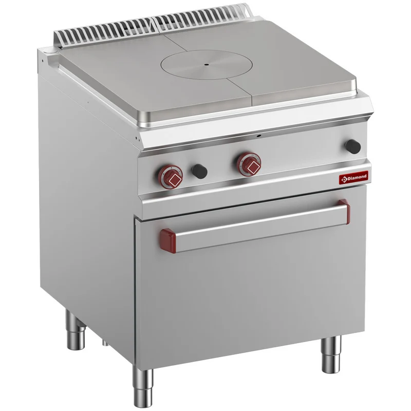 Profi Gas-Bratplatte mit Gasbackofen GN 2/1 , 700er Serie, G7/TF7-N