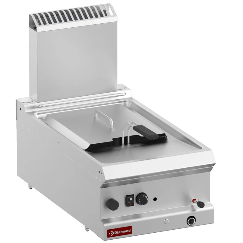 Profi Gas-Fritteuse 9 Liter , Tischgerät aus Edelstahl, G7/F124T-N