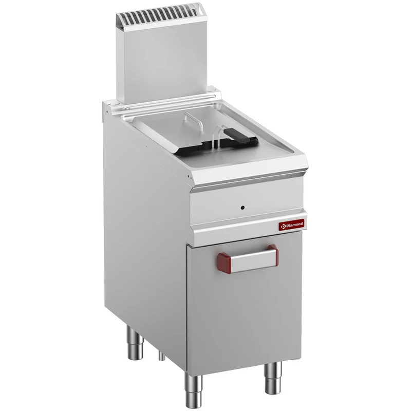 Profi Gas-Fritteuse 14 Liter , 1 Becken , Standgerät Serie 700, G7/F14A4-N