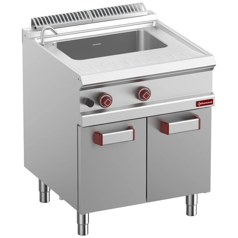 Gas-Nudelkocher 40 Liter , Standgerät mit Unterbau , 700er Serie, G7/CPA7-N