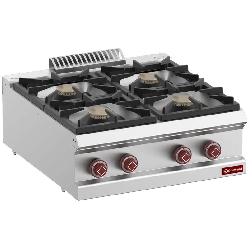 Profi Gas-Tischkocher, 4-flammig - 28 kW - Kochserie 700, G7/4B7T-N