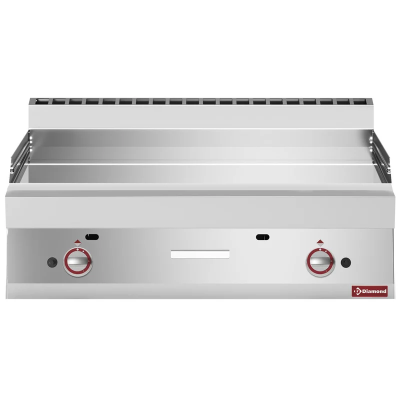 Gas-Grillplatte 100 cm , Glatte Hartchrom-Oberfläche , Tischgerät, G65/PLCD10T-N