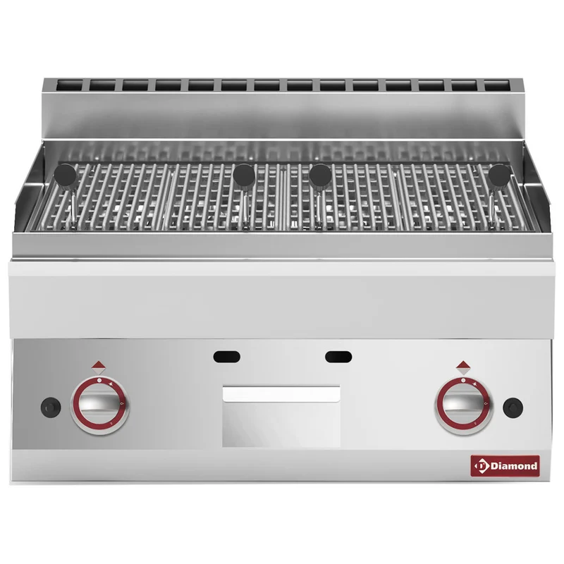 Profi Gas-Lavasteingrill , 70 cm , 11 kW , Gusseisenrost, G65/GPL7T-N
