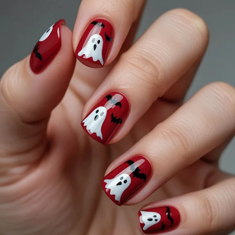 Halloween-Themen Acryl-Nagelkunst Karnz