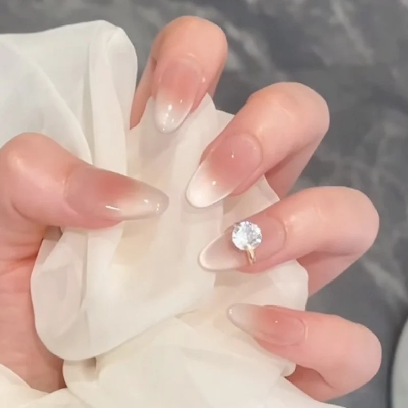 Premium Elegante Ombre Stiletto Nagel Spitzen Karnz