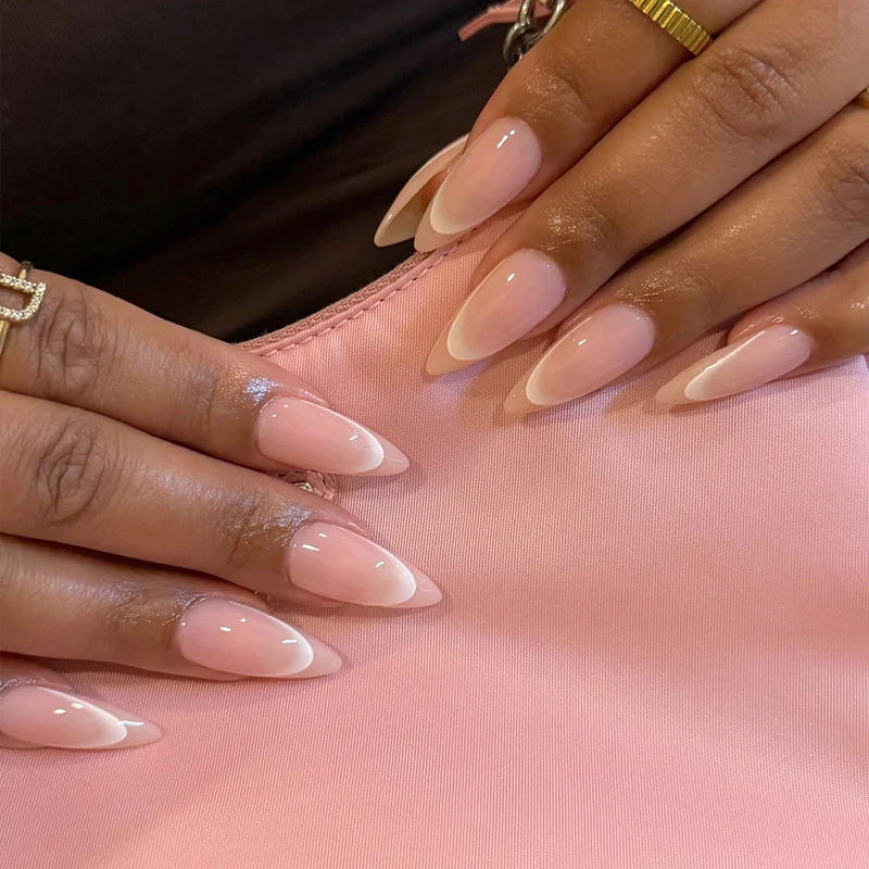 Premium Elegante Französische Spitzen Nagelverbesserungen Karnz