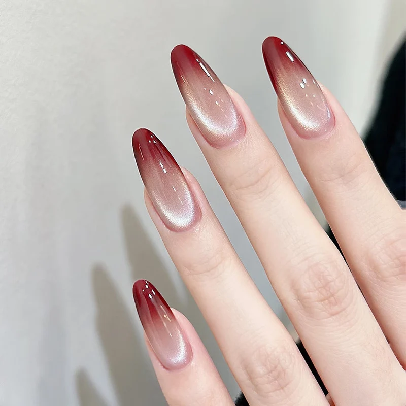 Ombre Stiletto Press-On Nägel mit seidenmattem Finish Karnz