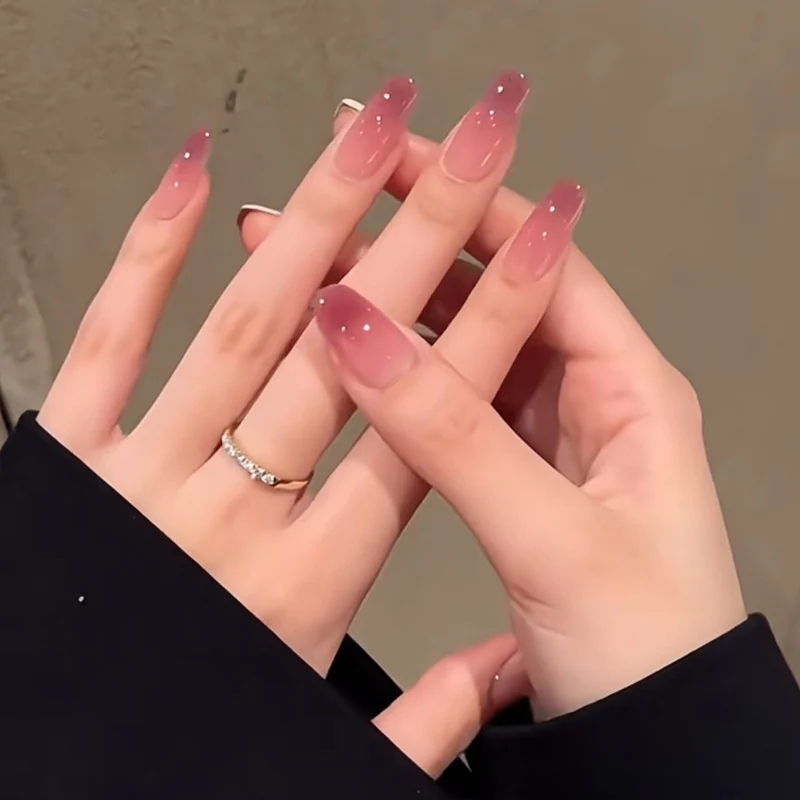 Ombre Glitter Druck-Nägel Karnz