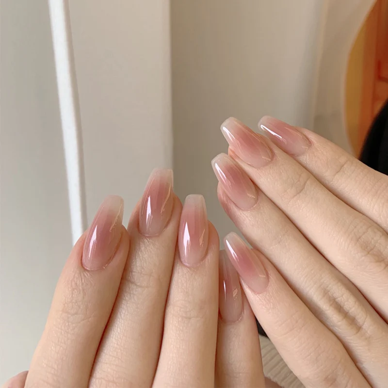Ombre Gel Press-On Nagelverlängerungen Karnz